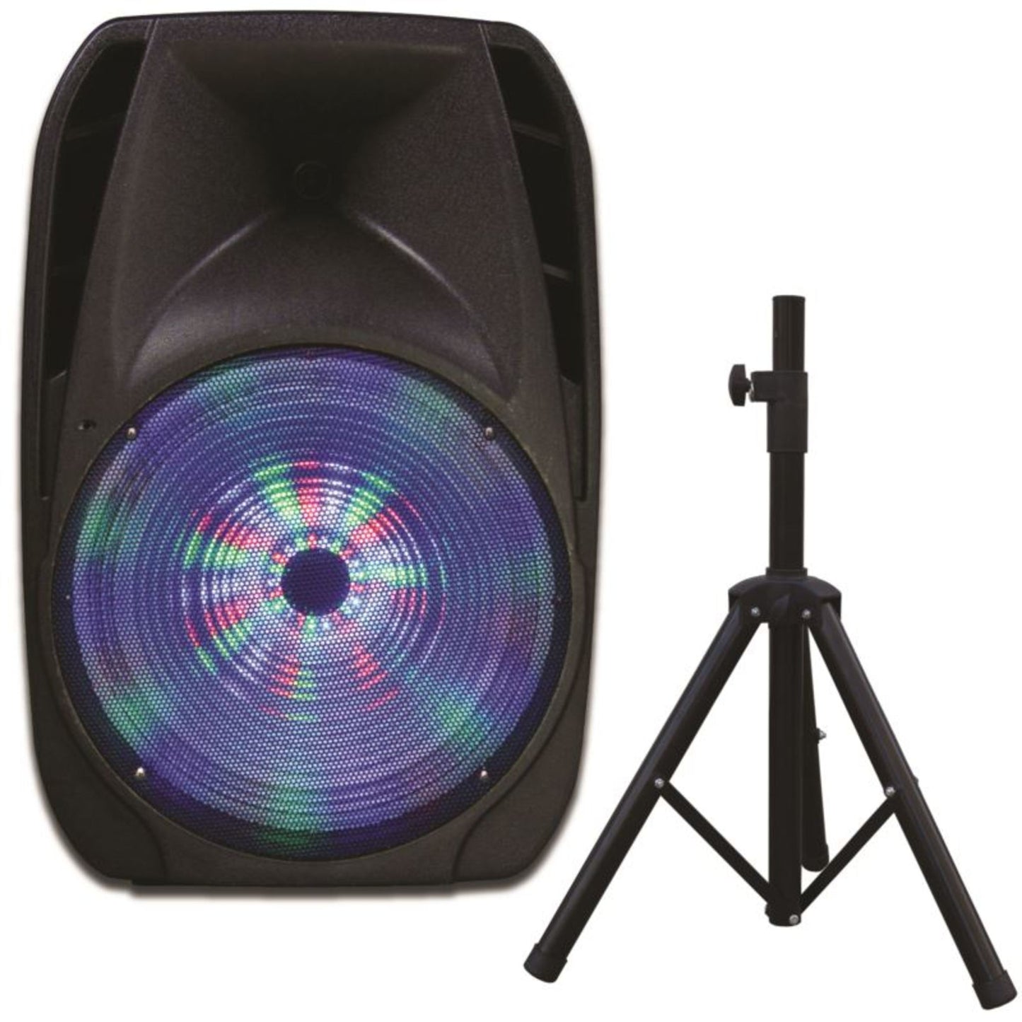 15 IN PROFESSIONAL BLUETOOTH SPEAKER WITH TRIPOD STAND