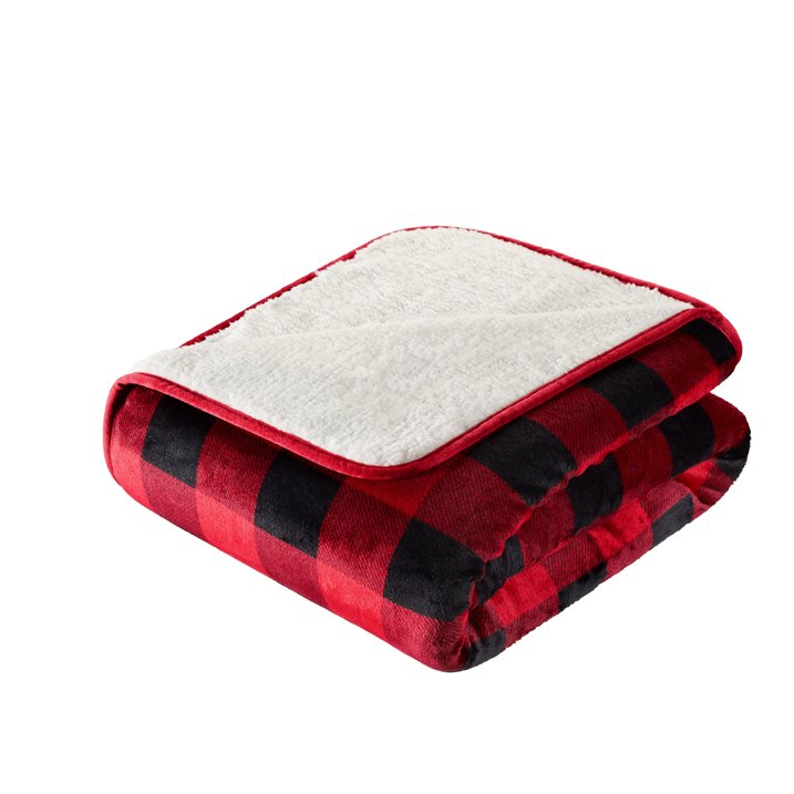 Vellux Printed Flannel with Sherpa Reverse Throw