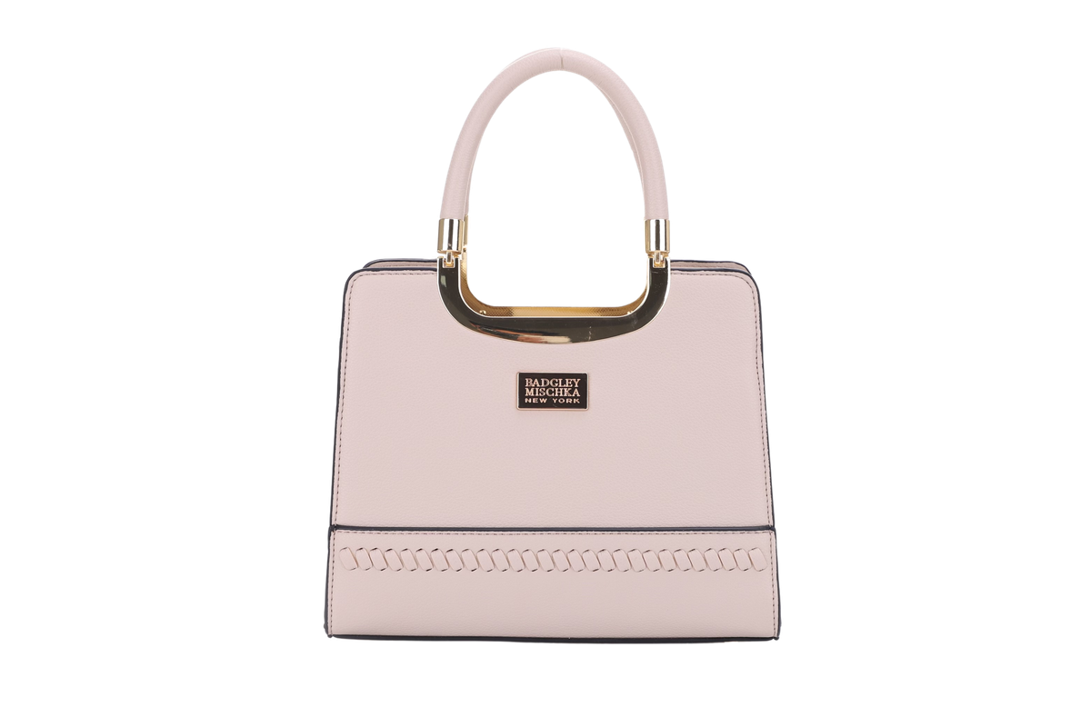 Whipstitch Double Handle Satchel