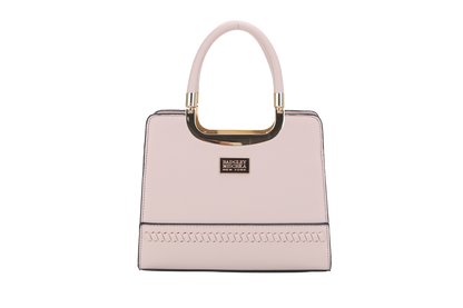 Whipstitch Double Handle Satchel