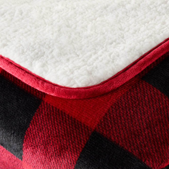 Vellux Printed Flannel with Sherpa Reverse Throw