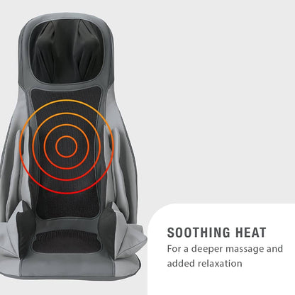 BROOKSTONE MASSAGING SEAT TOPPER W/ HEAT