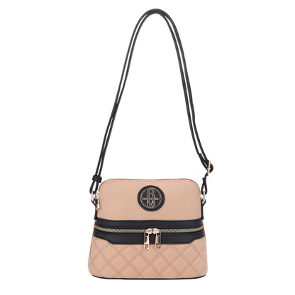 BADGLEY MISCHKA Nylon Double Diamond Quilted Crossbody