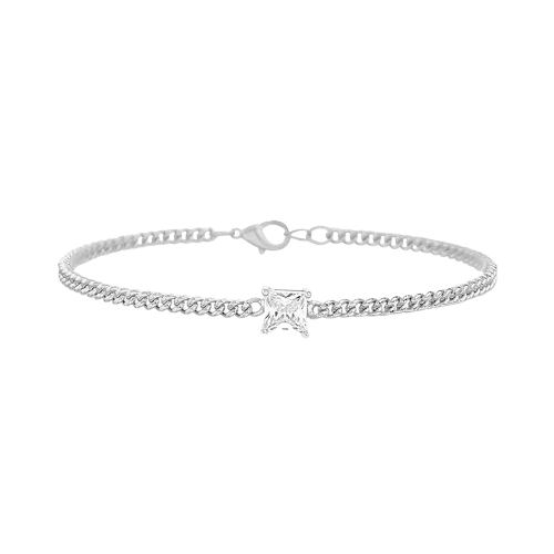 BADGLEY MISCHKA Square 13mm CZ Bracelet