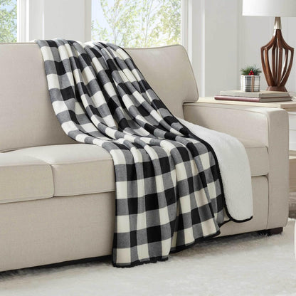 Vellux Printed Flannel with Sherpa Reverse Throw