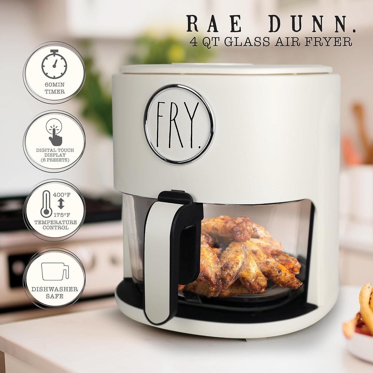 RAE DUNN 4QT. AIR FRYER