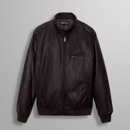 Faux Leather Iconic Racer Jacket