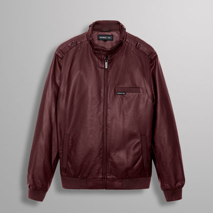 Faux Leather Iconic Racer Jacket