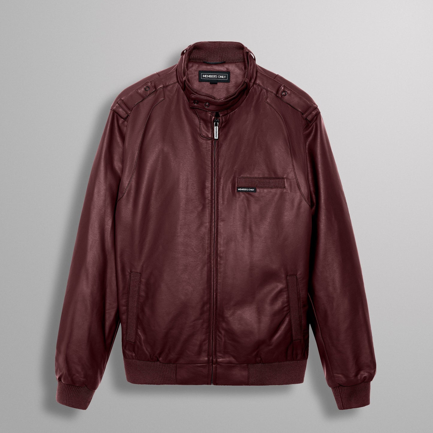 Faux Leather Iconic Racer Oversized Jacket