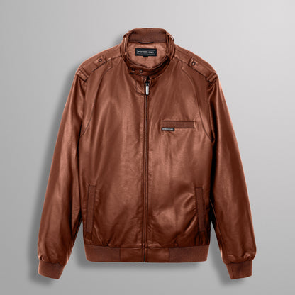 Faux Leather Iconic Racer Jacket