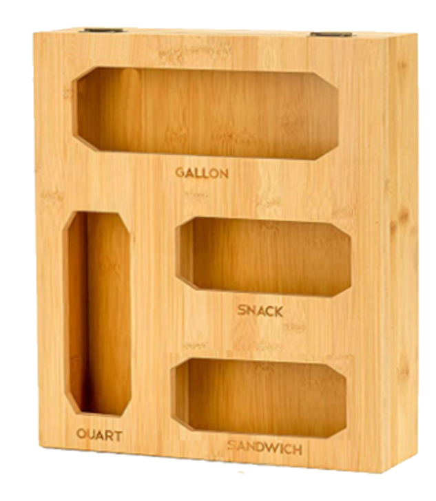 Bamboo Ziplock Organizer