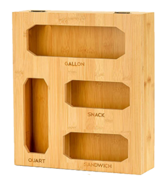 Bamboo Ziplock Organizer