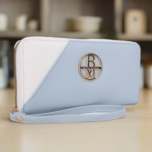BADGLEY MISCHKA Colorblock Wristlet Wallet