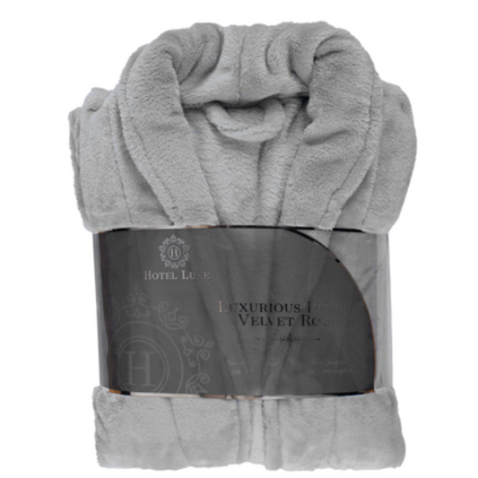 LUXURY ROBE - GREY