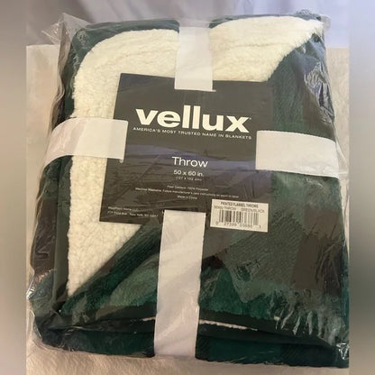 Vellux Printed Flannel with Sherpa Reverse Throw