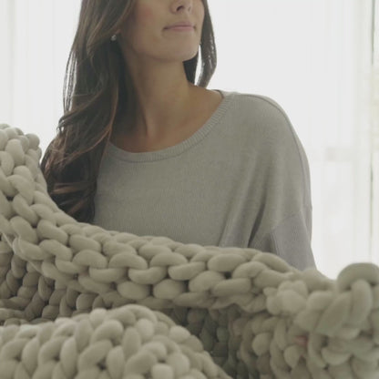 HUSH KNIT WEIGHTED BLANKET