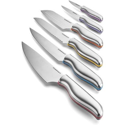 Cuisinart 12 PC Classic Cutlery Color Band Collection