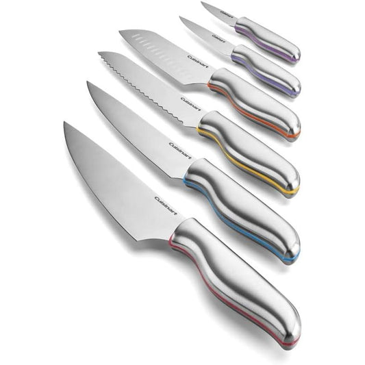 Cuisinart 12 PC Classic Cutlery Color Band Collection